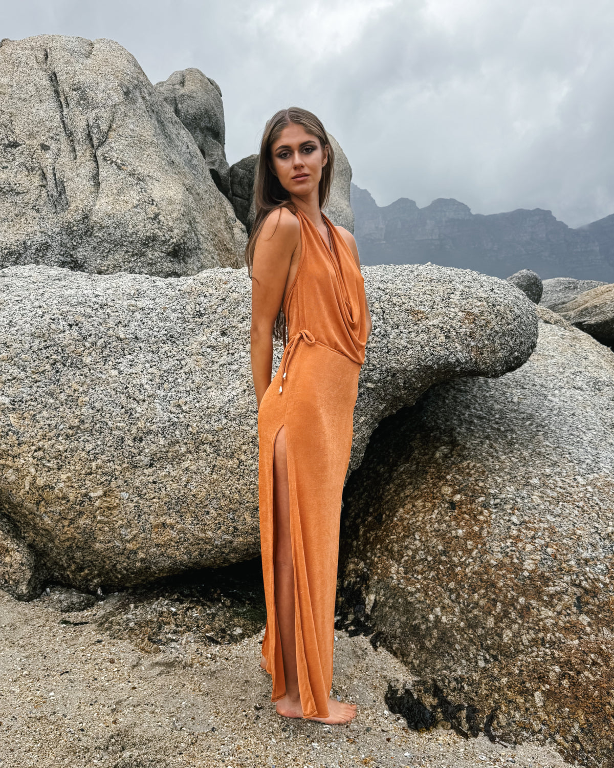 Amaya Madison Dress, knit maxi dress, made in Cape Town